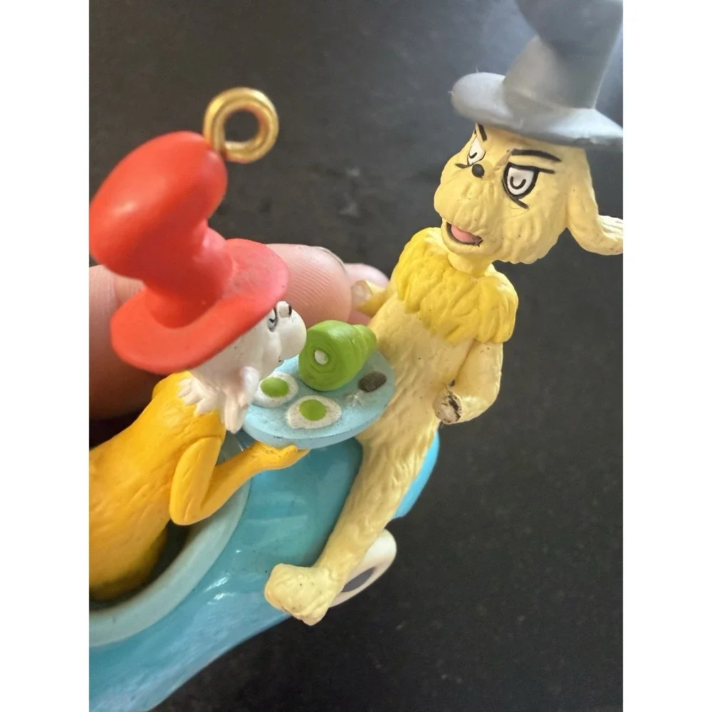 VTG 2002 Dr. Suess Books Series #4 Green Eggs and Ham & 2 Dr. Seuss Ornaments